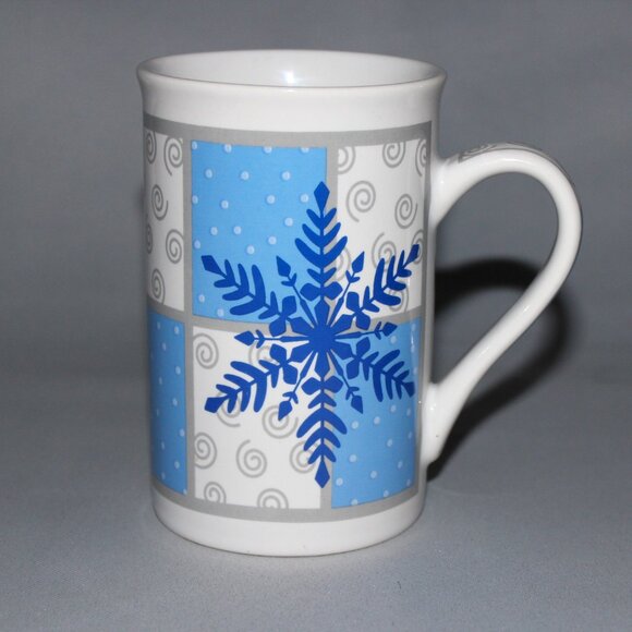 Vintage Coffee Mugs | Life @ Home Snowflake Mugs | Set of 3 Mugs - Picture 5 of 10